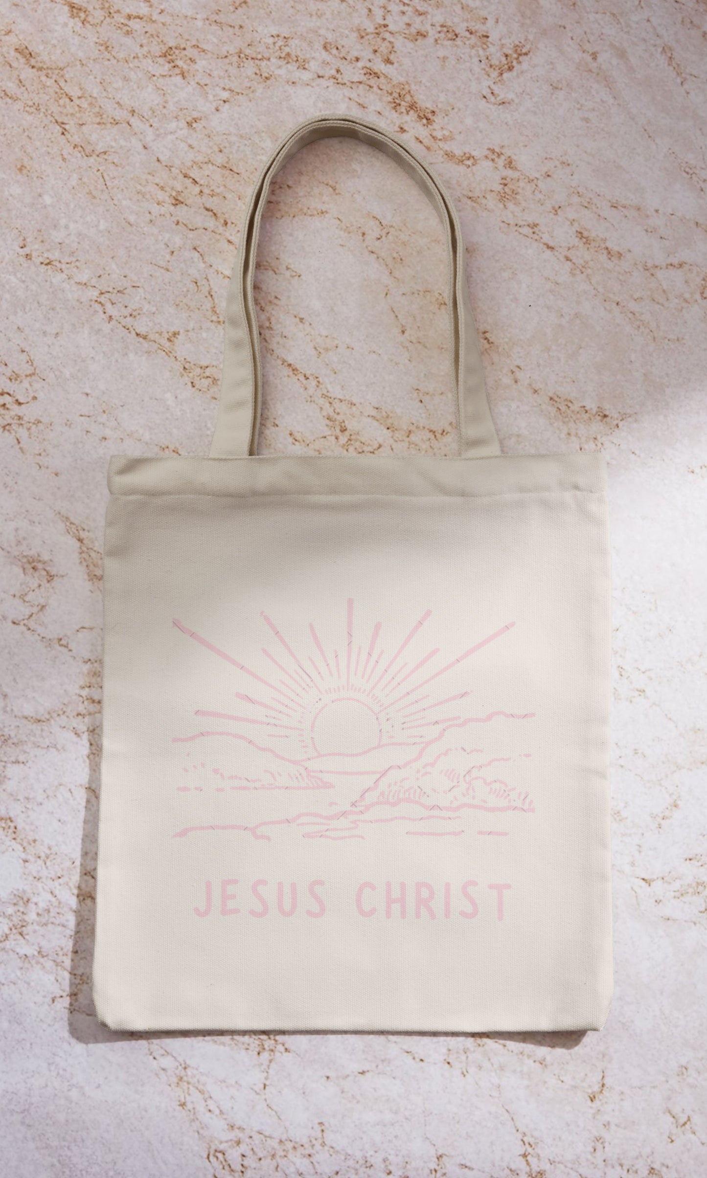 Jesucristo al atardecer Bolsa de tela