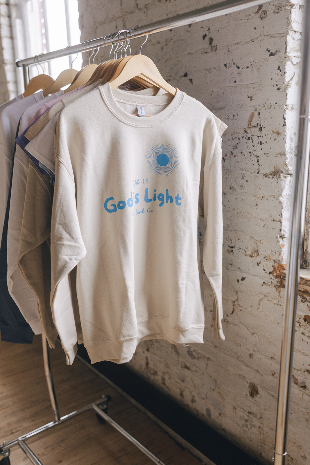 God is Light 1 John 1:5 - Crew Sweatshirt