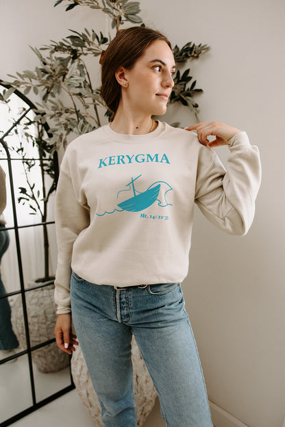 Kerygma - Mathew 14: 22-33 Crewneck Sweatshirt